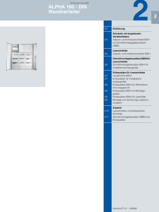 ALPHA 160 - DIN Wandverteiler - Building Technologies