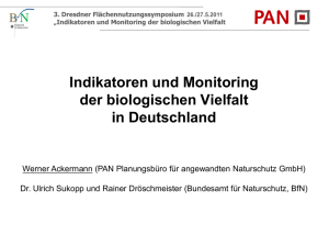 Indikatoren und Monitoring der biologischen Vielfalt in Deutschland