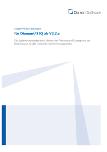 Systemvoraussetzungen Diamant/3 IQ ab V3.2