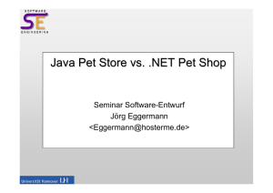 Java Petstore vs. .NET Petshop