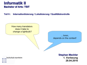 Internationalisierung, Lokalisierung mit Java