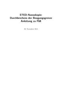 STED-Nanoskopie - Physikalisches Institut Heidelberg