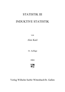 Keel, Alex, Statistik III. Induktive Statistik, 16. Auflage, Wittenbach/SG