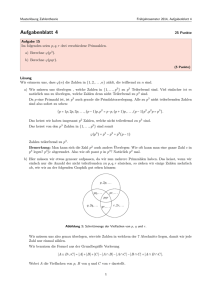 ML Aufgabenblatt 4: Zahlentheorie (May 27, 2014