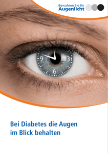 Bei Diabetes die Augen im Blick behalten