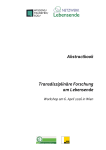 Abstractbook Workshop 06.04.2016