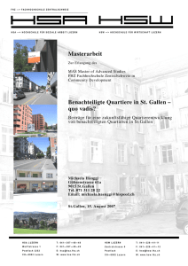 Masterarbeit Benachteiligte Quartiere in St. Gallen