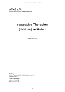 reparative Therapien