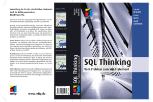 SQL Thinking Vom Problem zum SQL
