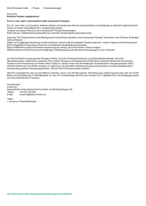 HELIOS Kliniken GmbH > Presse > Pressemitteilungen 05.03.2012