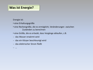 Vortrag über Energie