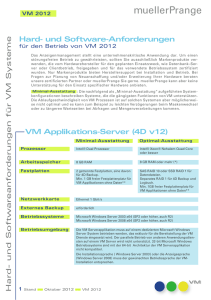 VM Hardware-Anforderungen Oktober 2012