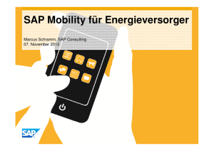 SAP Mobility für Energieversorger