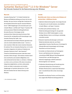 Symantec Software Datasheet