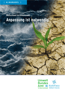 Deutschland im Klimawandel – Anpassung ist notwendig