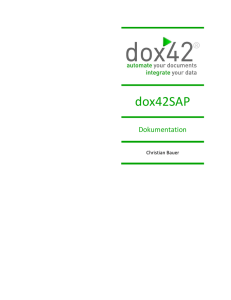 dox42SAP Dokumentation