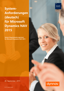 System Anforderungen für Microsoft Dynamics NAV