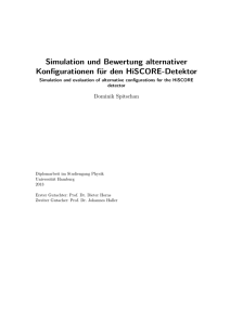 Simulation und Bewertung alternativer Konfigurationen für den