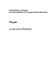 Physik - Gymnasium Waldstraße