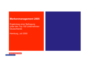 Markenmanagement 2005 (Studie)