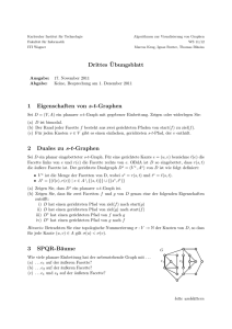 Drittes ¨Ubungsblatt 1 Eigenschaften von st-Graphen 2