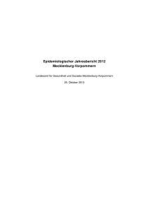 Epidemiologischer Jahresbericht 2012 Mecklenburg