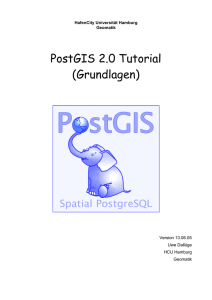 PostGIS 2.0 Tutorial (Grundlagen)