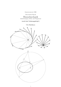 Himmelmechanik - Didaktik der Physik