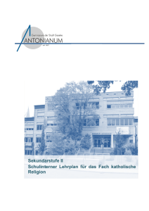 Schulinternes Curriculum Katholische Religionslehre