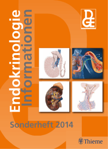 Sonderheft 2014 - Deutsche Gesellschaft für Endokrinologie