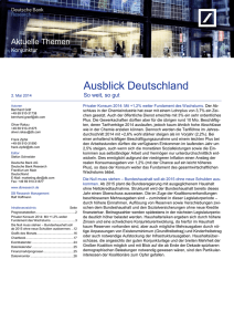 Ausblick Deutschland: So weit, so gut