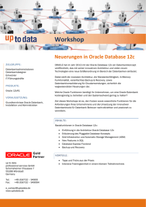 Workshop Neuerungen in Oracle Database 12c