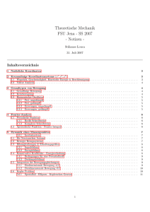 Theoretische Mechanik FSU Jena - SS 2007 - Notizen