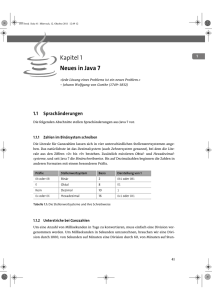 Kapitel 1 Neues in Java 7