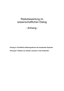 Anhang - Programmgruppe Mensch Umwelt Technik