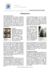 Osteoporose - Praxis Brunnenhof