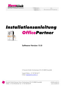 Installationsanleitung 15.0