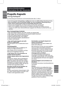 Propolis-Kapseln - Medicaria Apotheke