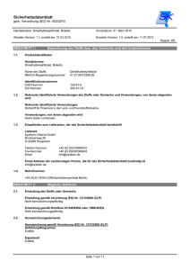 Sicherheitsdatenblatt Dimethylterephthalat Briketts -SysKem-