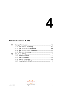 4 Kontrollstrukturen in PL/SQL