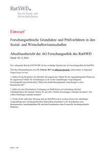 RatSWD_Entwurf_ Bericht_AG_Forschungsethik