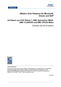 vMotion Over Distance für Microsoft, Oracle und SAP