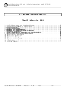 SICHERHEITSDATENBLATT Shell Alvania RL3