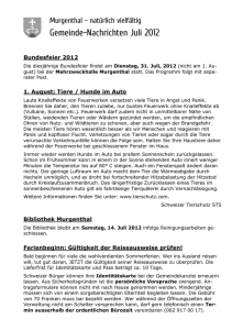 Gemeinde-Nachrichten Juli 2012