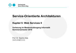 Service-Orientierte Architekturen