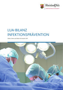 LUA-Bilanz Infektionspraevention 2014