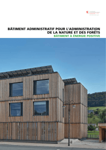 bâtiment administratif pour l`administration de la nature et des forêts