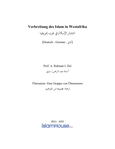 Verbreitung des Islam in Westafrika