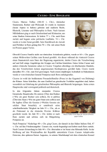 Cicero, Marcus Tullius (106-43 v. Chr.), römischer Staatsmann