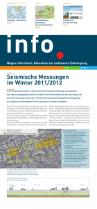 Seismische Messungen im Winter 2011/2012